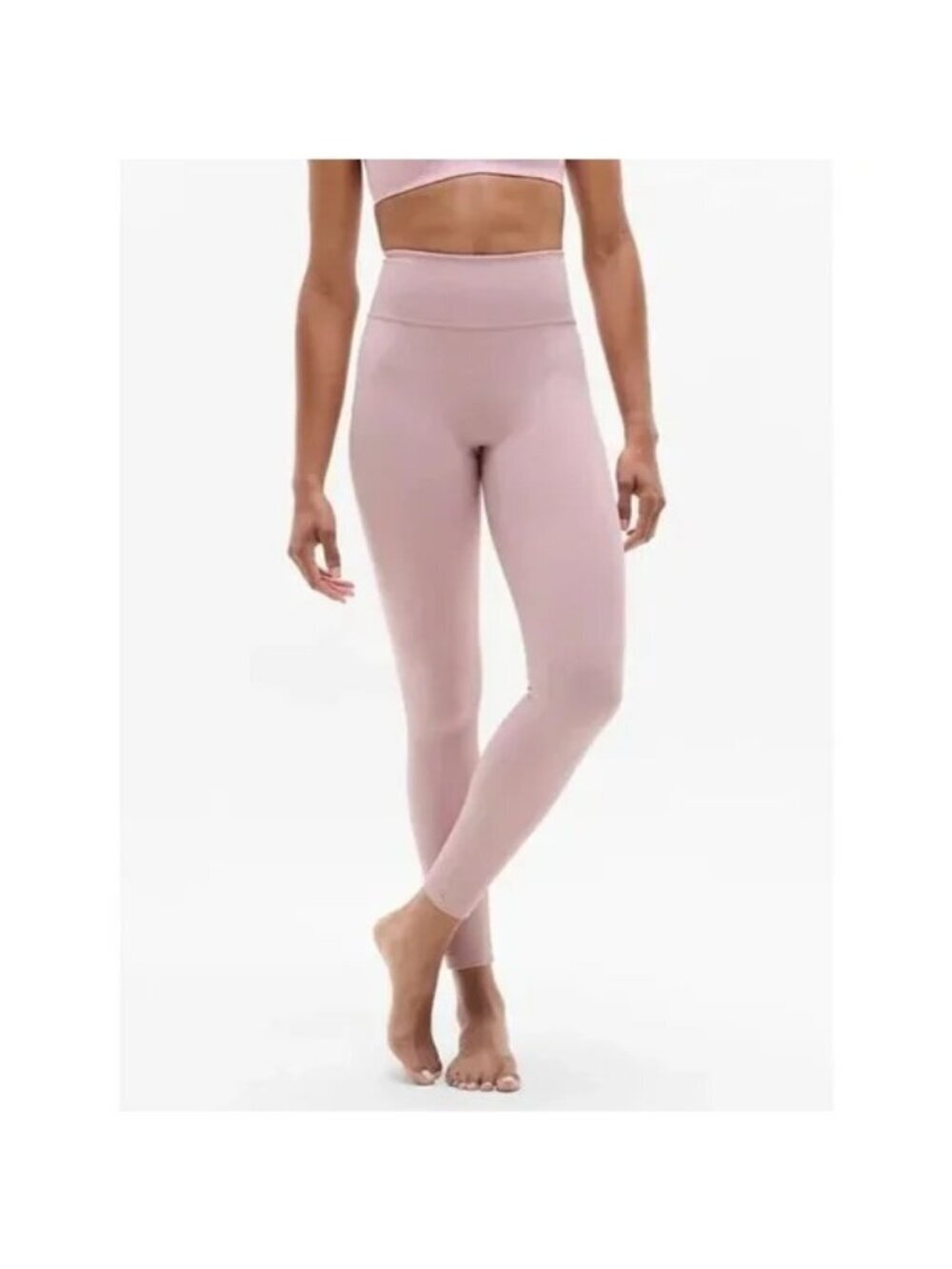 NWT Athleta Intuition Ultra High Rise Cotton Legging Pink Small